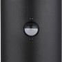 Globo Außenleuchte, 2-flammig, schwarz matt, mit Sensor. Moderne Wandleuchte für den Außenbereich.