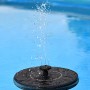 Heissner Solar-Teichpumpen-Set, schwimmende Solarinsel mit Wasserspiel im Teich.