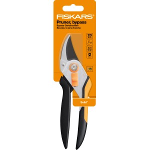 Fiskars Bypass-Gartenschere Solid P331, Metall, mit SoftGrip für komfortables Schneiden.