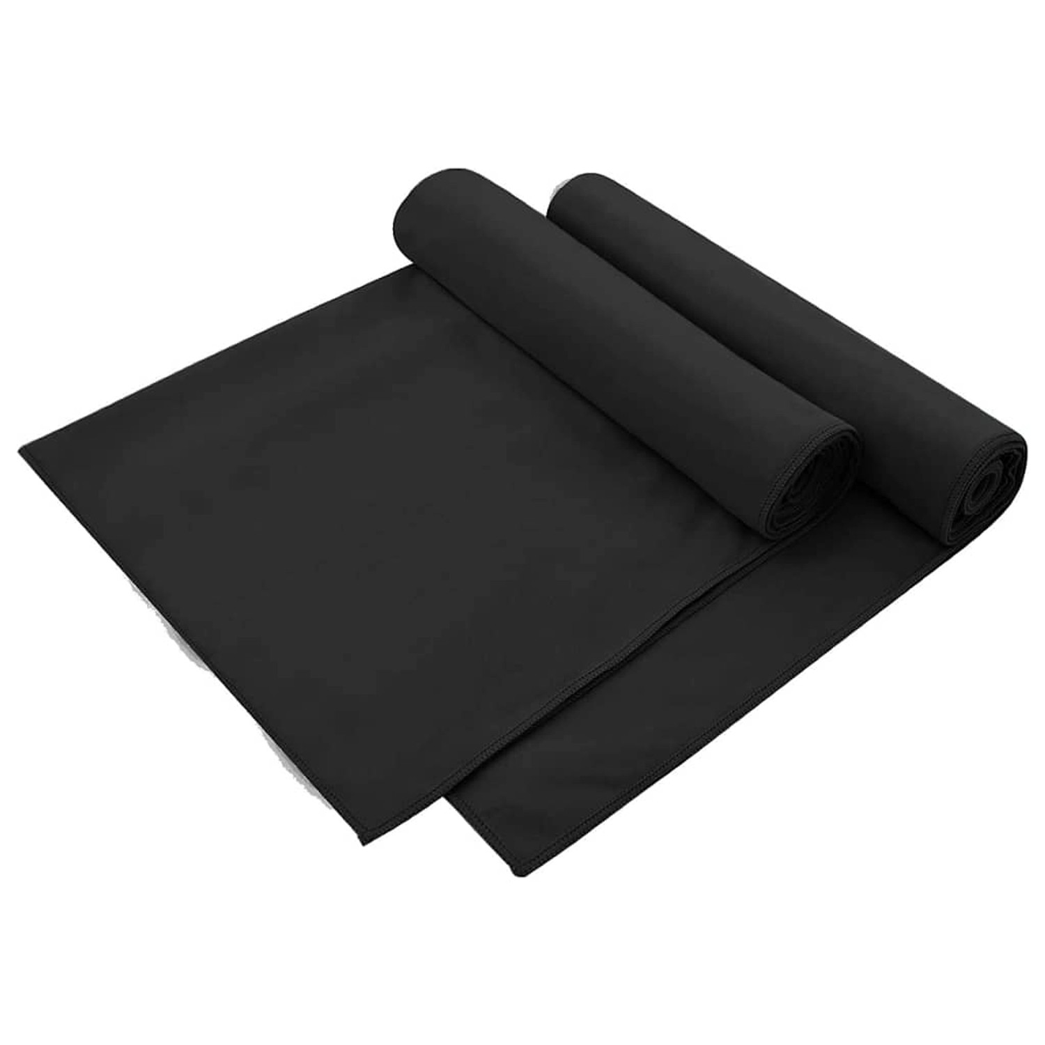 vidaXL Außenstuhl Handtücher 2 Stk Schwarz 130 x 60 cm 42011506 günstig online kaufen