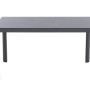 Rechteckiger, grauer Siena Garden Gartentisch Silva aus Ferrostone, 90x160 cm.