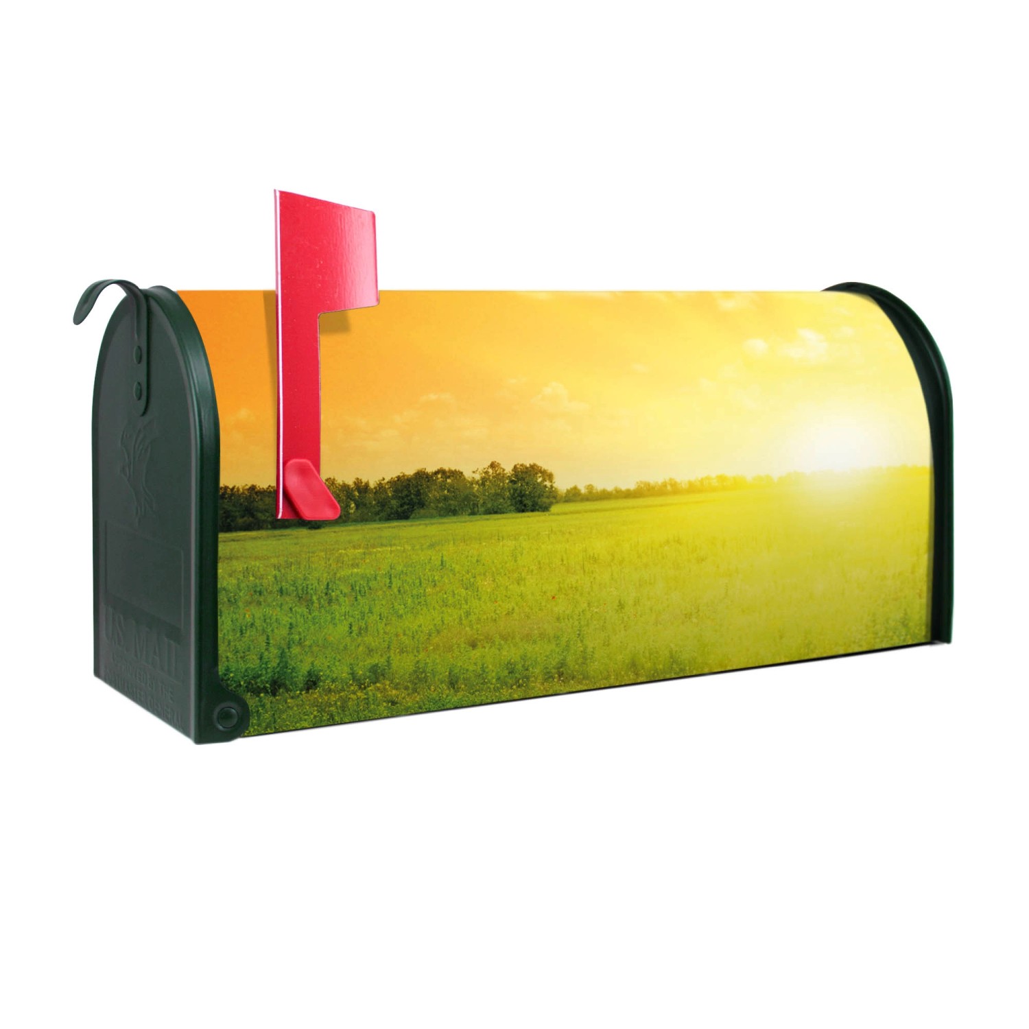 Banjado Amerikanischer Briefkasten Grün 48x22x16cm US Mailbox Letterbox Pos günstig online kaufen