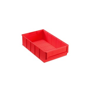 Rote PROREGAL Industriebox, 3,4 Liter, aus Polypropylen (PP) für Aufbewahrungssysteme.
