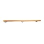 Relaxdays Handlauf Buche mit Edelstahlhaltern 150 cm Durchmesser 42 mm
