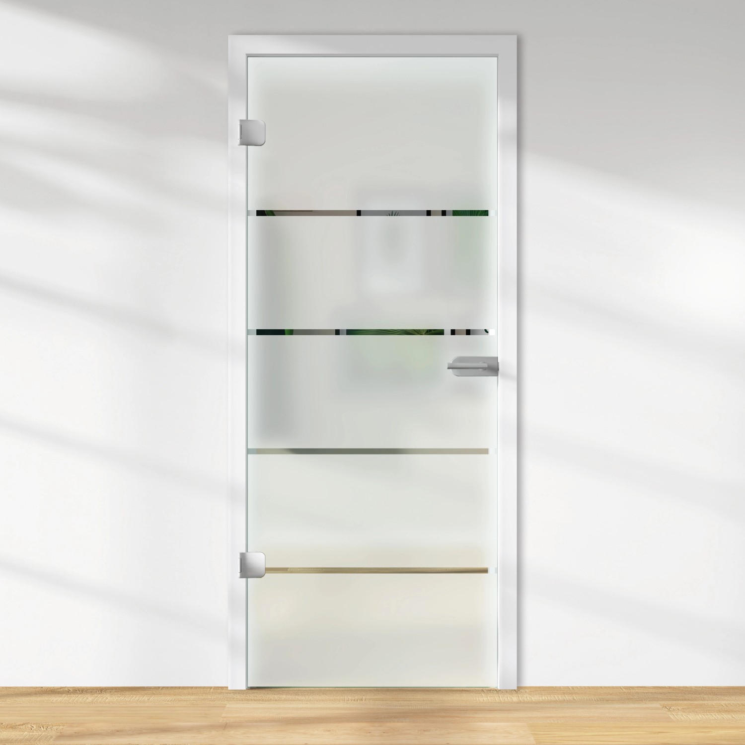Glasdrehtür ESG Floatglas Dekor Siebdruck 36/15 DIN Links 2097 x 834 x 8 mm günstig online kaufen