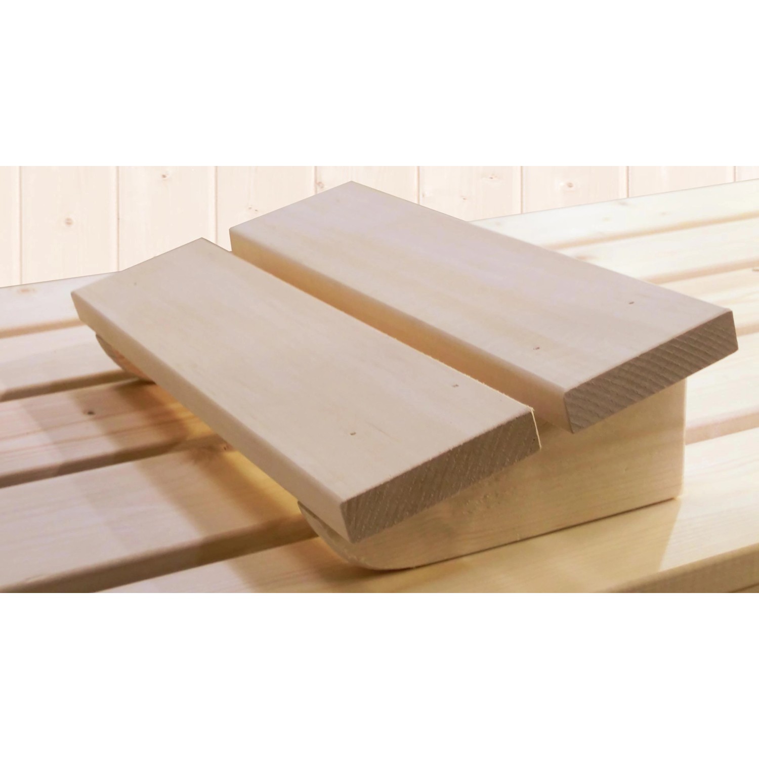 Fußbank aus Fichtenholz für Weka Elementsauna Kaarina, Teil des Sparsets.