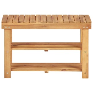 vidaXL Schuhregal 70 x 32 x 46 cm Massivholz Akazie 45930