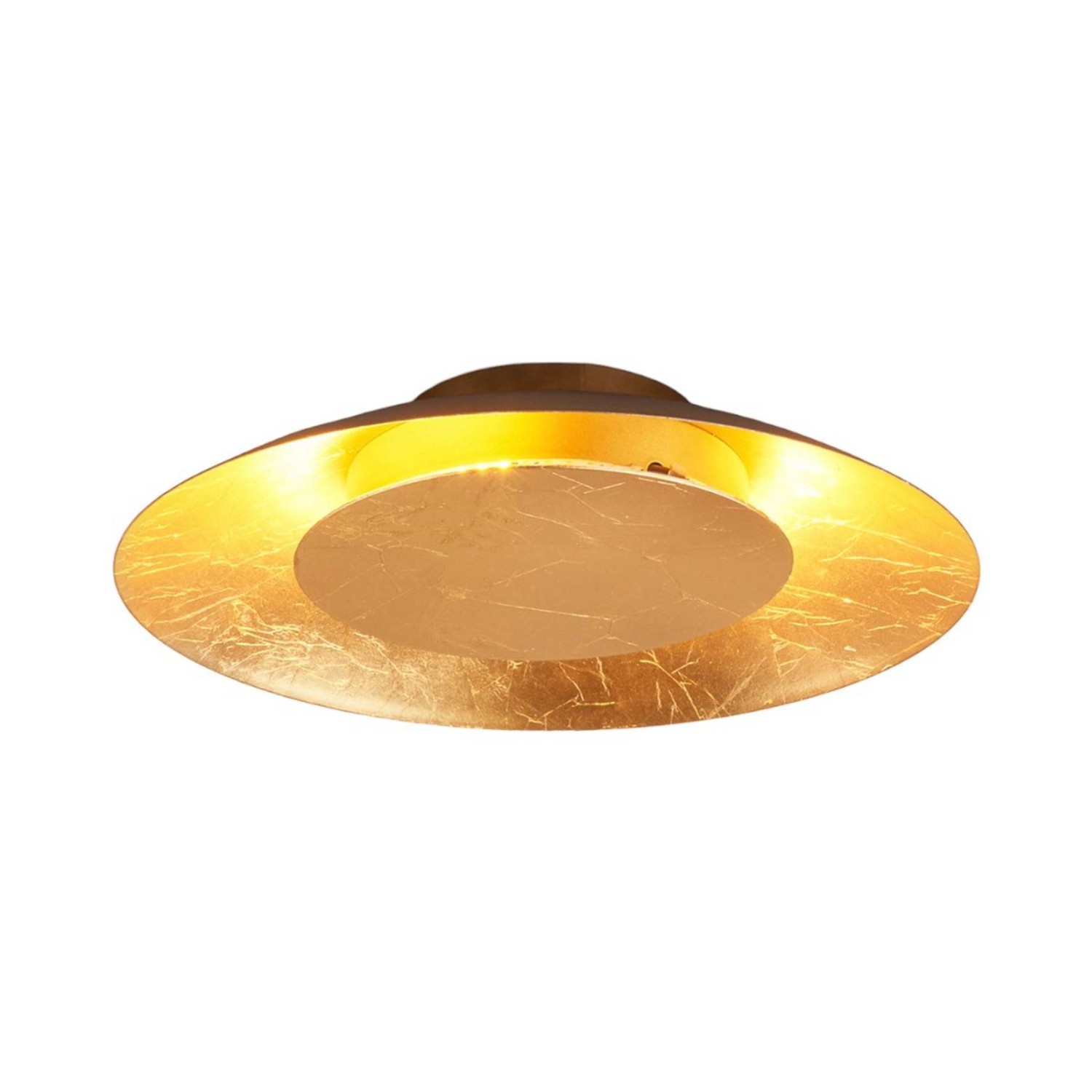Lindby LED Deckenleuchte Keti 9625046 Modern in Gold Messing aus Metall 1-flammig Flurleuchte