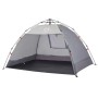 vidaXL Strandzelt 2 Personen Grau Quick Release Wasserdicht 4005298