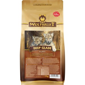 Wolfsblut Deep Glade Puppy Trockenfutter mit Rothirsch & Wasserbüffel für Welpen.