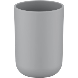 Grauer Wenko Zahnputzbecher Brasil. Schlichtes Design für Zahnbürsten und Zahnpasta.