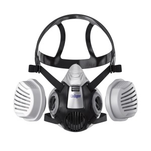 Dräger X-plore 3300 Halbmaske Handwerkerset mit P3-R-Filter, Größe L.
