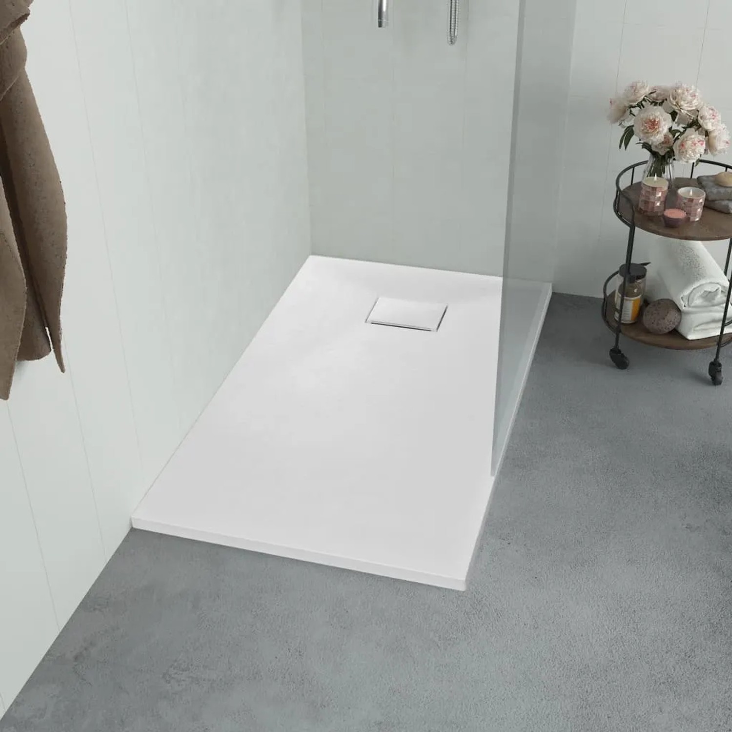 vidaXL Duschwanne SMC Weiß 90x90 cm 144770_2