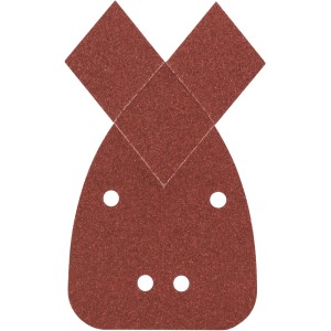 Bosch Multischleifblätter DIY K120 für Multischleifer, mittlere Körnung, Kletthaftung, Absauglöcher.