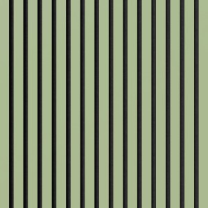 Akustikpaneel Muster Linoleum Pistacio/Schwarz, Streifenoptik für Wand/Decke.