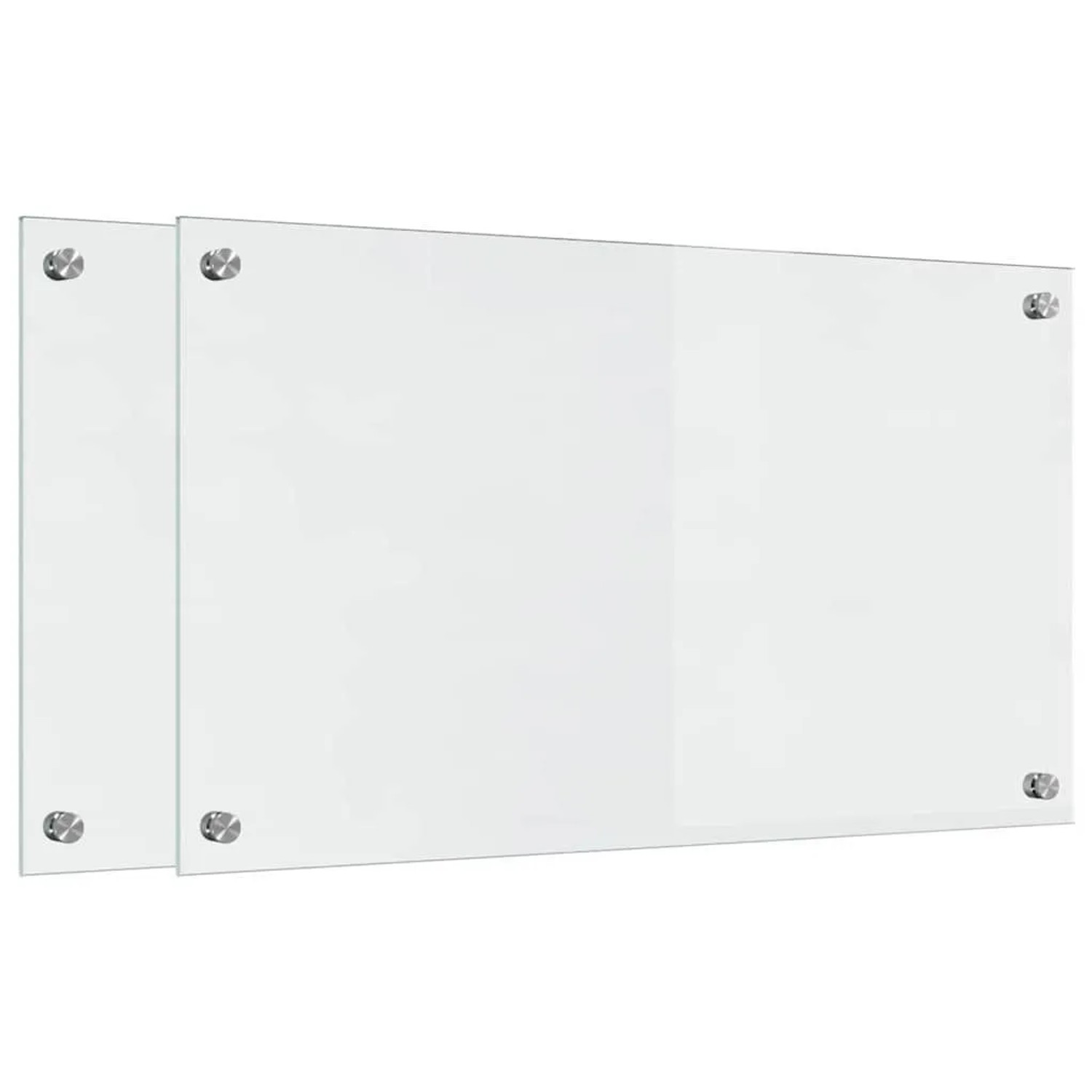 vidaXL Küchenrückwand 2 pcs Transparent 70 x 40 cm Gehärtetes Glas 3415530