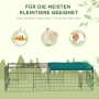 PawHut Kleintierkäfig aus Stahl und Oxford-Gewebe, ideal für Kaninchen, Hühner und Chinchillas.
