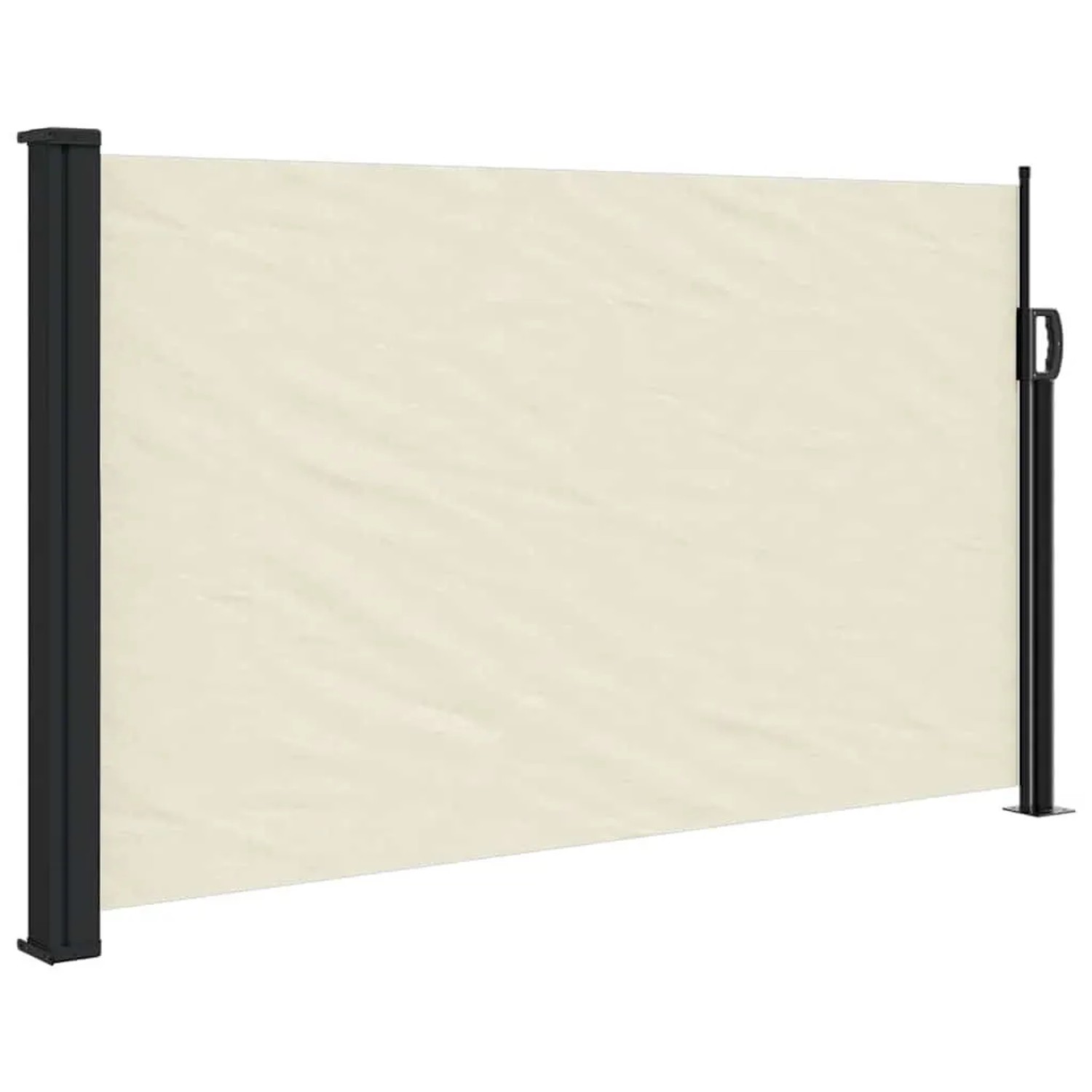 vidaXL Seitenmarkise Ausziehbar Creme 120x500 cm 4004400
