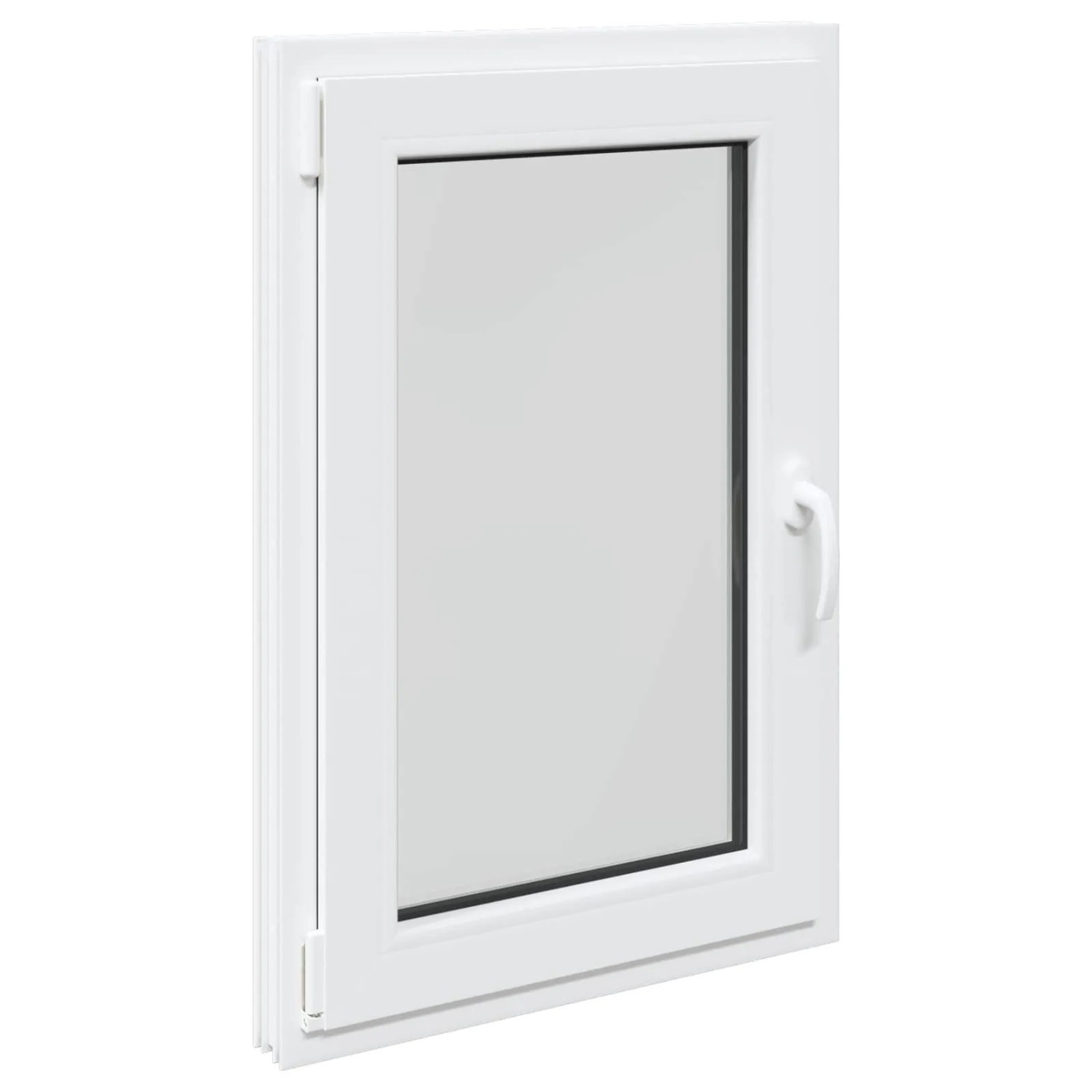 vidaXL Kellerfenster RISOR Weiß 60 x 100 cm PVC und Glas 42047237