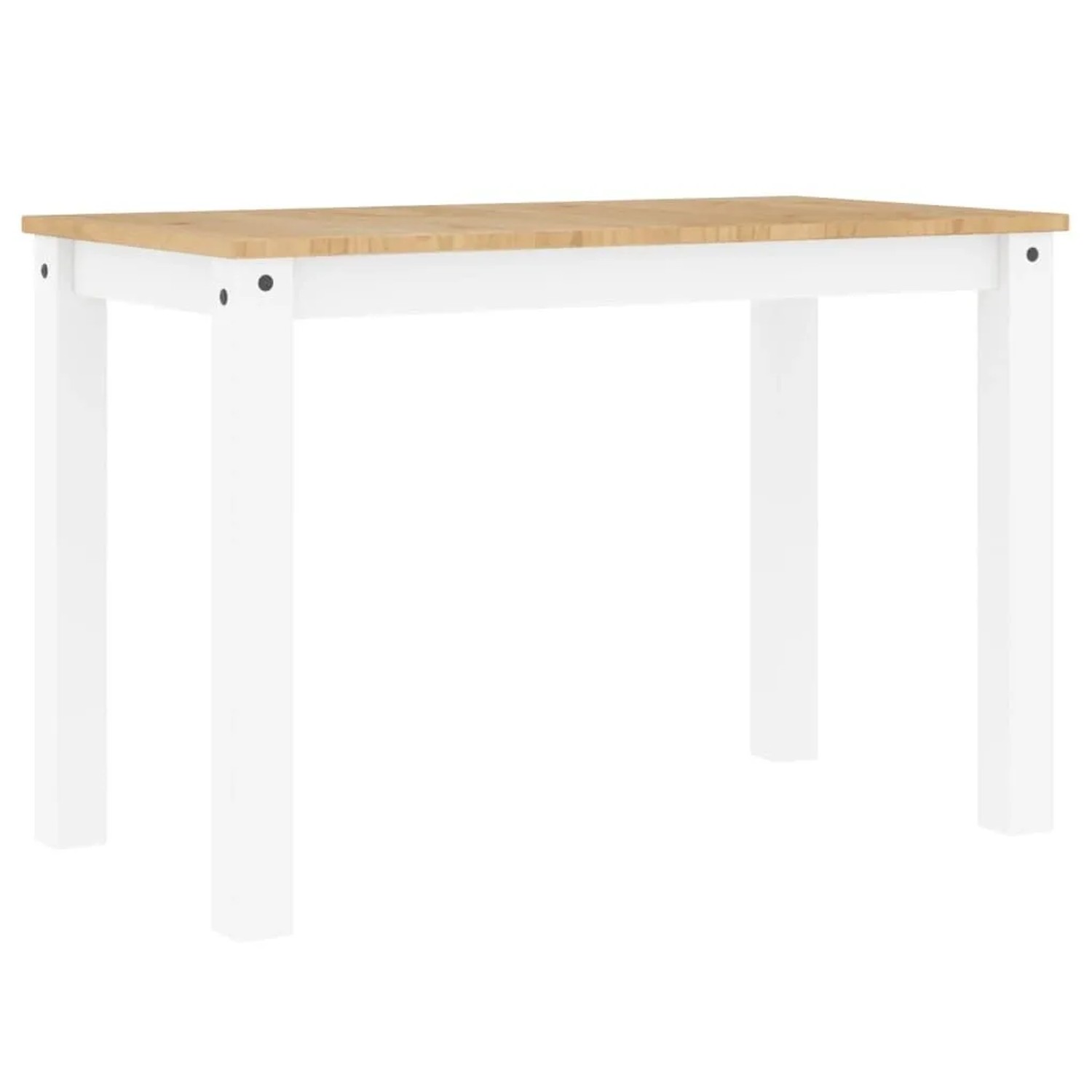 vidaXL Esstisch Panama Weiß 117x60x75 cm Massivholz Kiefer 4005704 günstig online kaufen