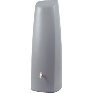 Garantia Regenwasser-Wandtank Elegance, 400 l, steingrau mit Wasserhahn.