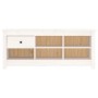 vidaXL Schuhschrank Weiß 110x38x45,5 cm Massivholz Kiefer 814595_3