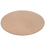 Runder, kurzflor Snapstyle Teppich Joy in Karamell, 100 cm Durchmesser.