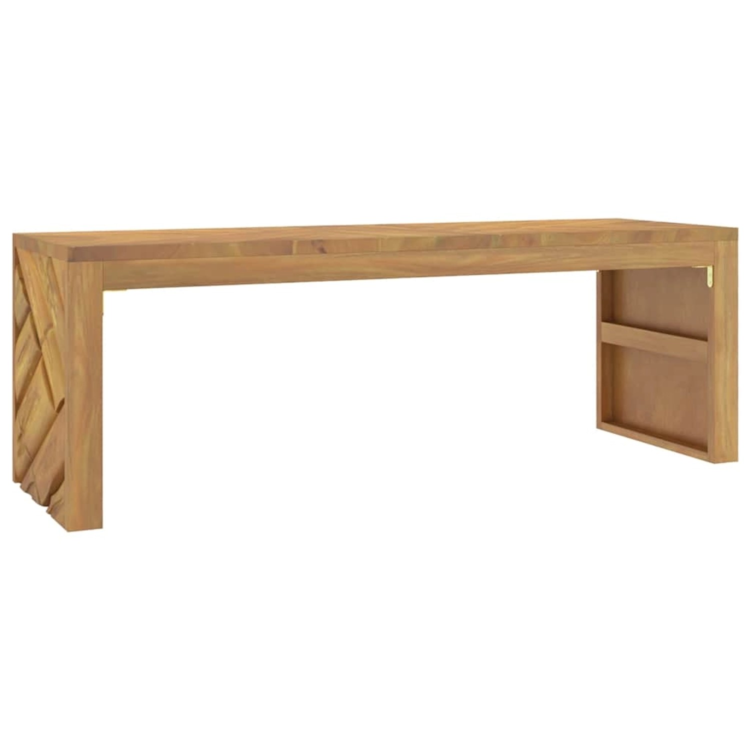 vidaXL Couchtisch 110x35x38 cm Massivholz Teak 4009313 günstig online kaufen