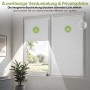 SALCAR Wabenplissee Thermo Plissee Klemmfix ohne Bohren Verspannt Verdunkelnd Blickdicht Weiß 50x130cm für Fenster und Tür Sonnenschutz Hitzeschutz_2