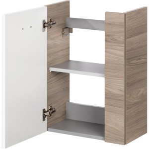 Fackelmann Waschbeckenunterschrank SBC Steinesche, 44 cm breit, mit offener Tür und zwei Einlegeböden.