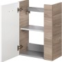 Fackelmann Waschbeckenunterschrank SBC Steinesche, 44 cm breit, mit offener Tür und zwei Einlegeböden.