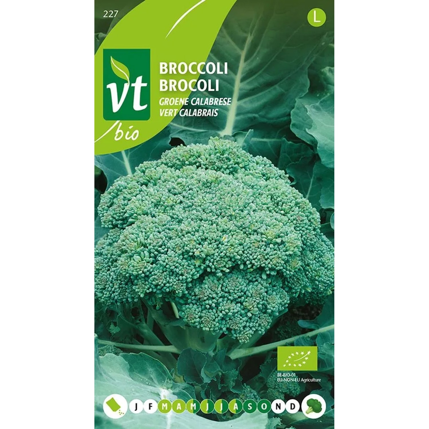 Brokkoli Grün Calabrese Bio SamenCa. 0,3 grHoher Gehalt an Vitamin C