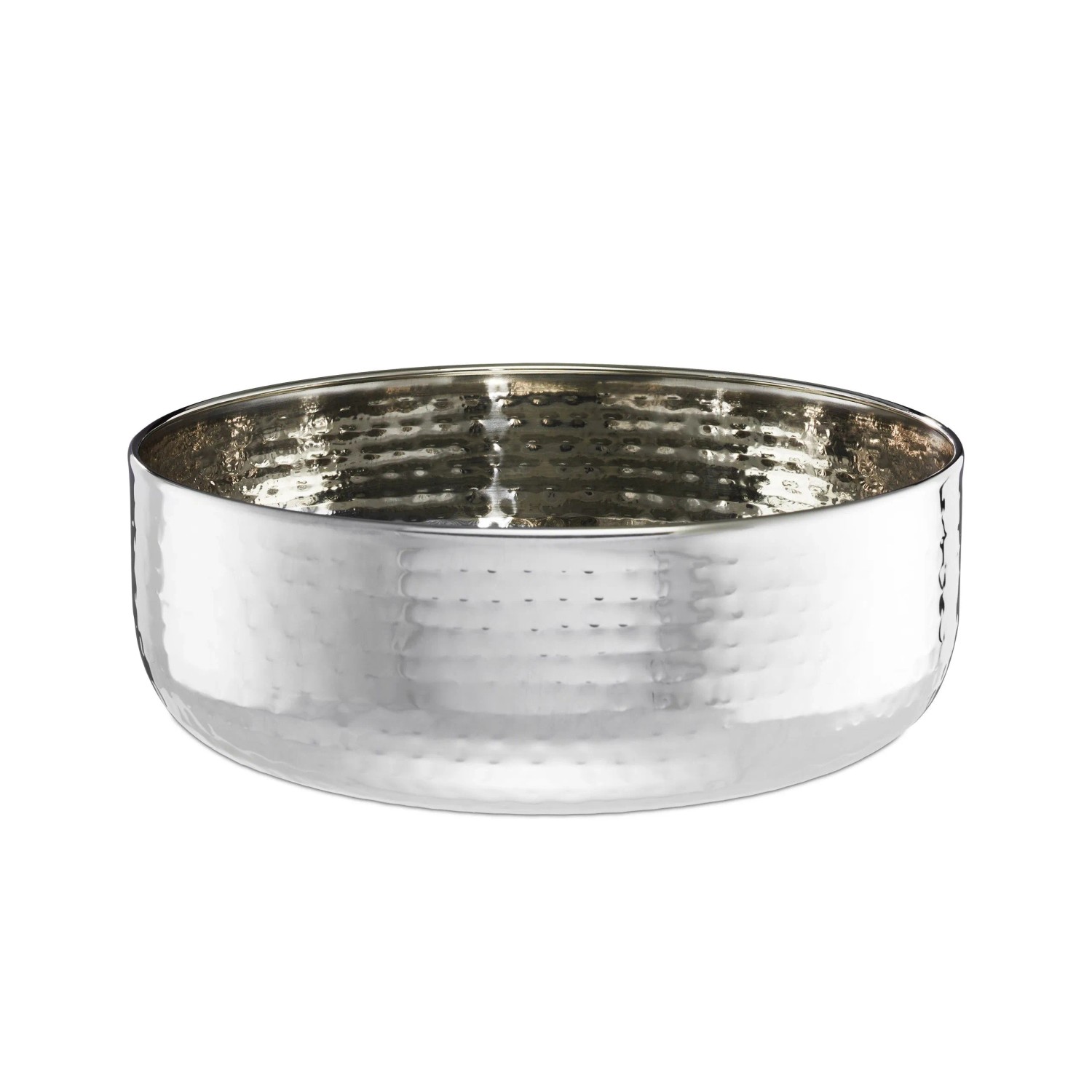 Relaxdays Salatschüssel mit Besteck Edelstahl Silber 28 cm x 10 cm 0,6 kg