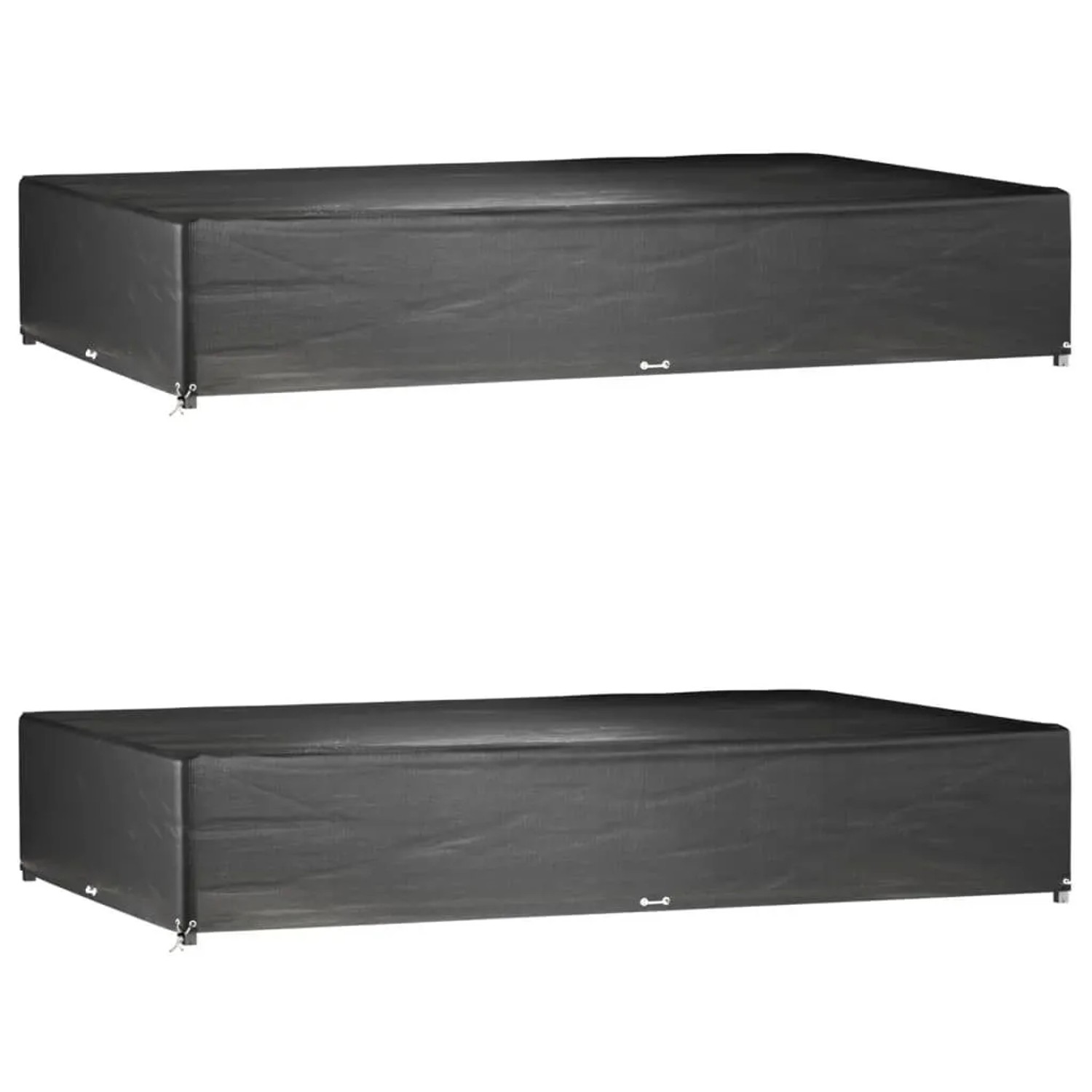 vidaXL Gartenmöbel-Abdeckungen 2 Stk 16 Ösen 325x205x60 cm Rechteckig 3155367