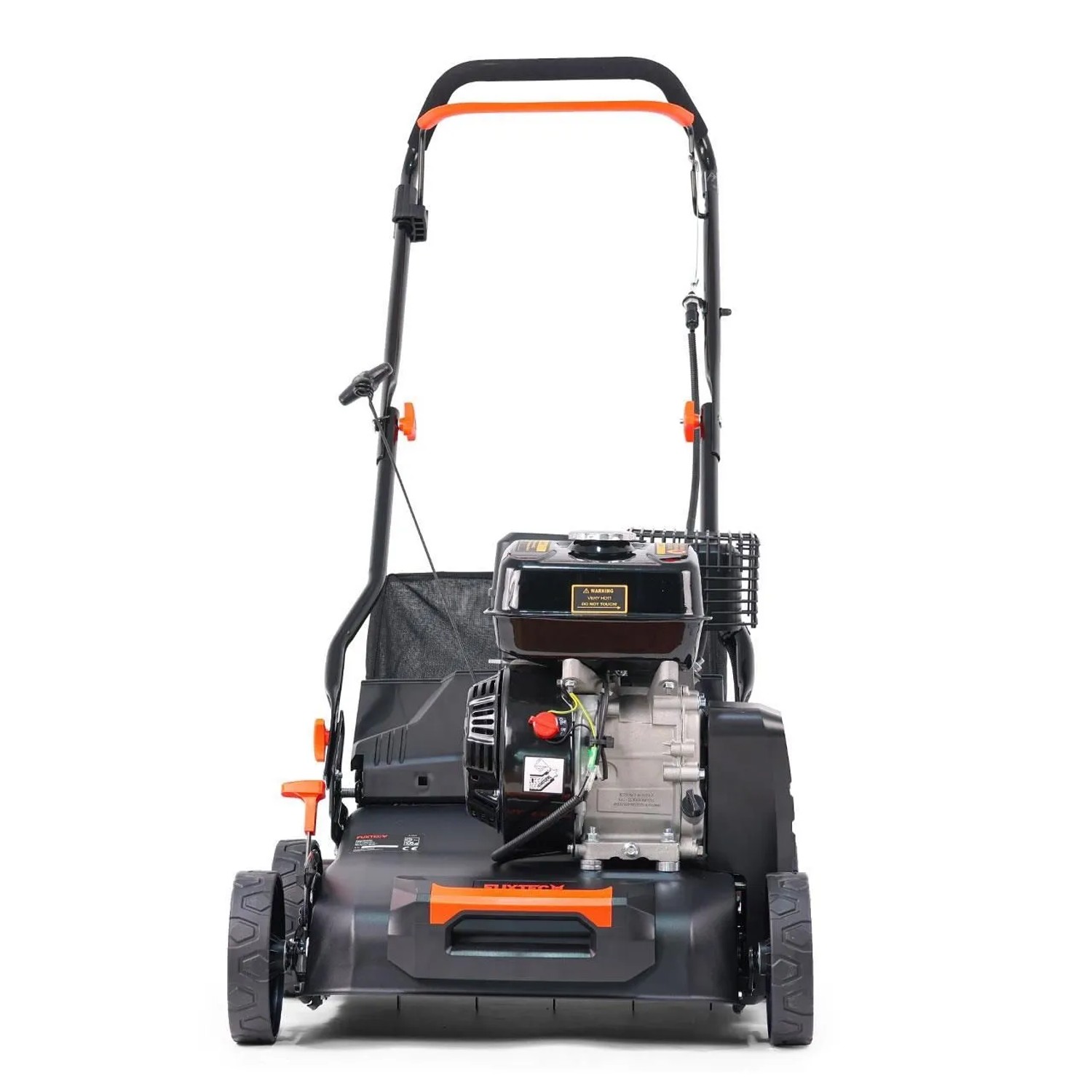 FUXTEC FX-BV240ECO Benzin Vertikutierer 212cc 4-Takt Benzinmotor 5-fach Tiefeneinstellung 40L Fangkorb