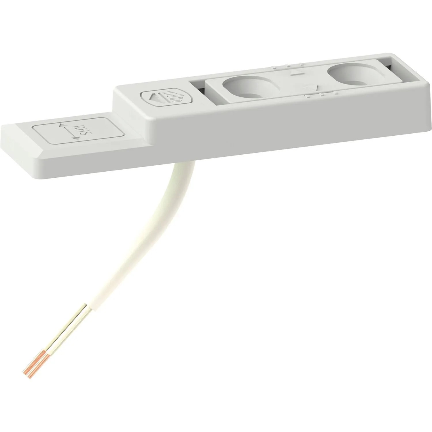 Maco-Tronic Reedkontakt Rvs für Verschluss-/Kippüberwachung Kabel 15m Grau