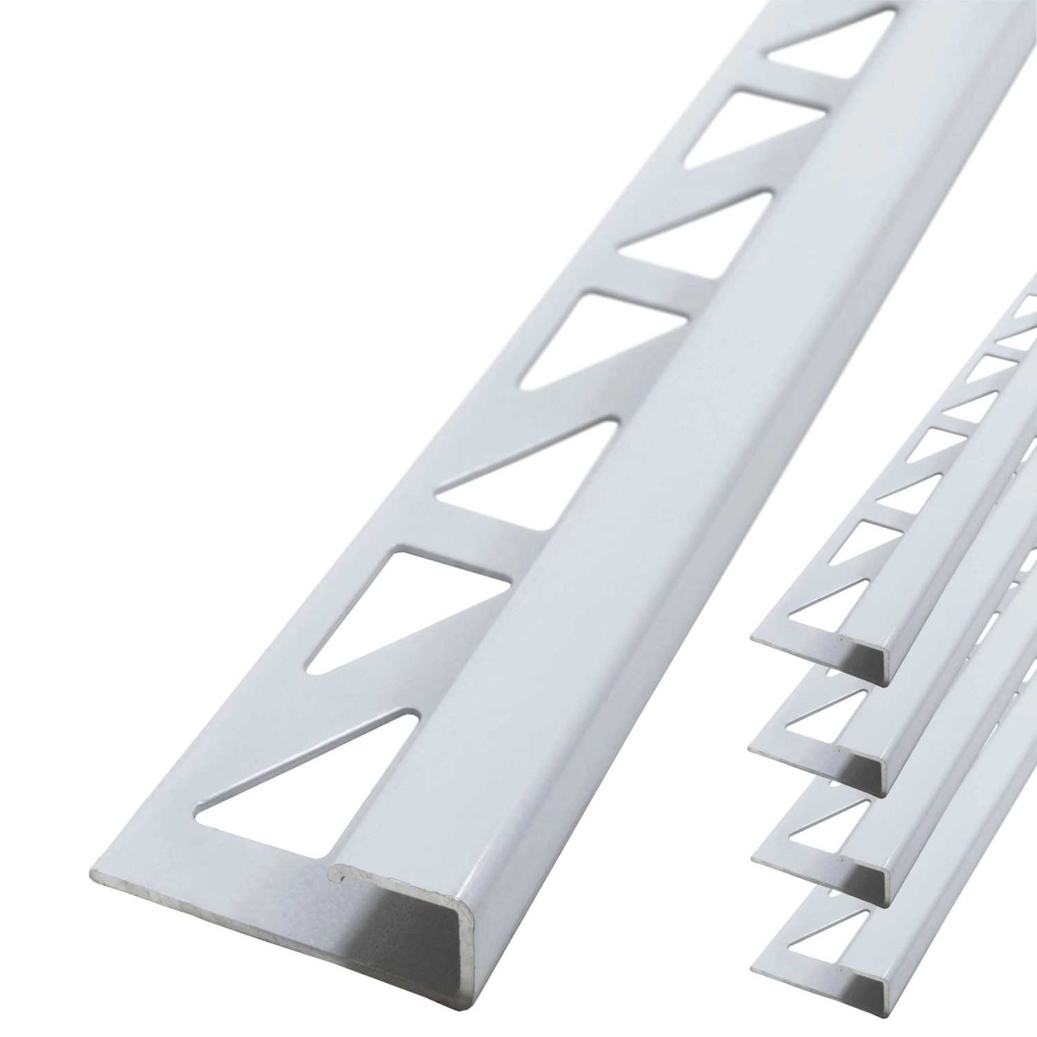 Dalsys Fliesenschiene Aluminium 5x 2,5m x 8mm Eckprofil Weiß günstig online kaufen