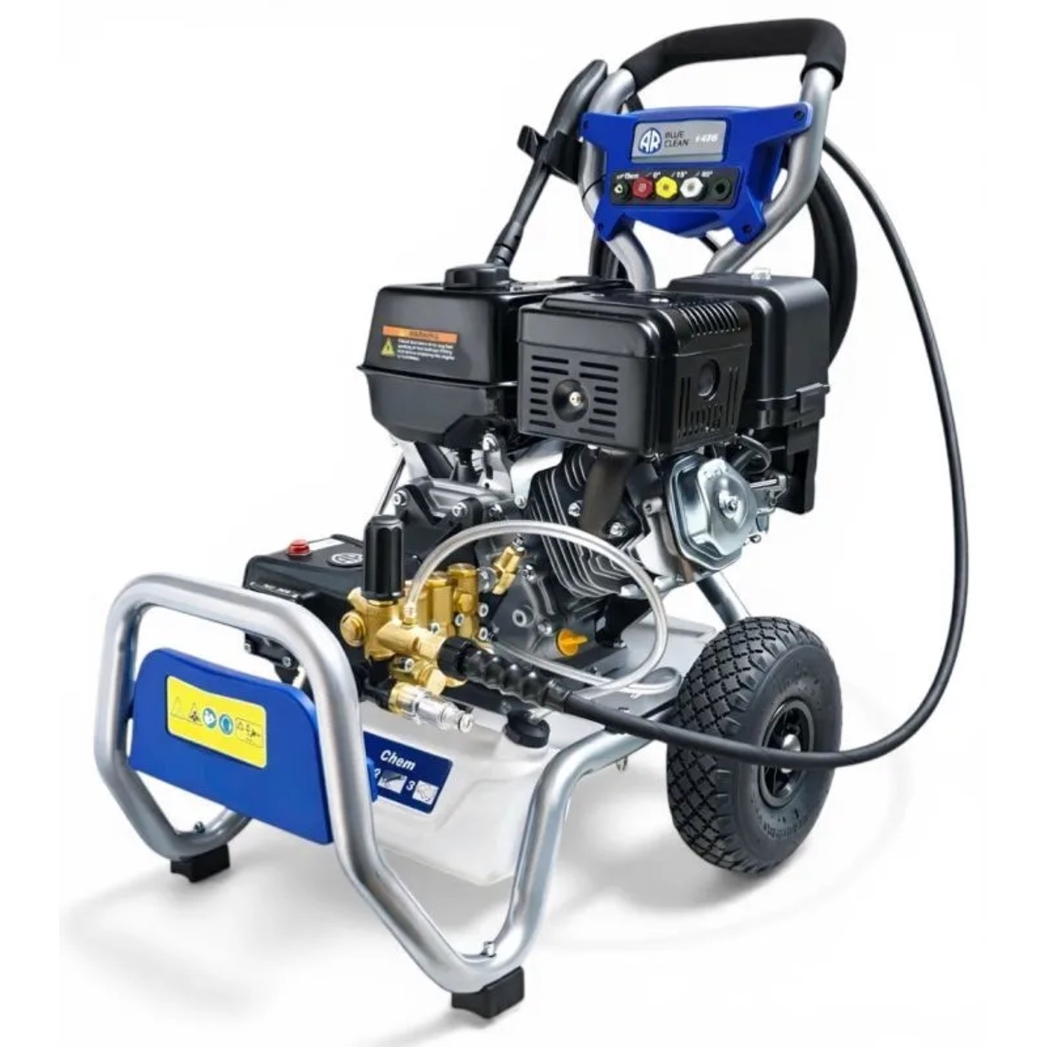 DeTec. Hochdruckreiniger 280 Bar Annovi Reverberi Flächenreiniger 1475 Industriereiniger mit 11 PS Motor