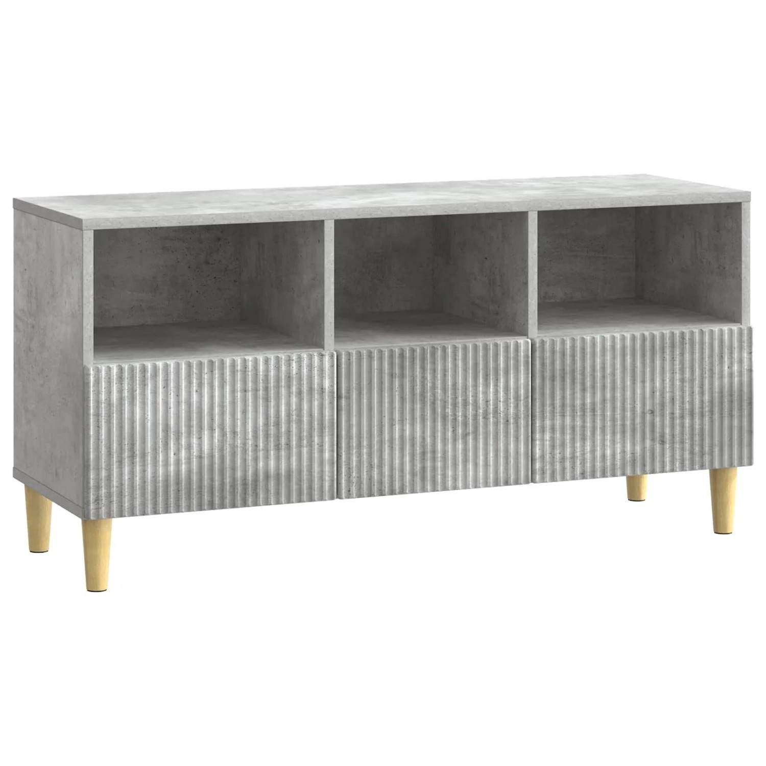 vidaXL TV-Schränk Betongrau 102 x 34,5 x 50 cm Holzwerkstoff 894678