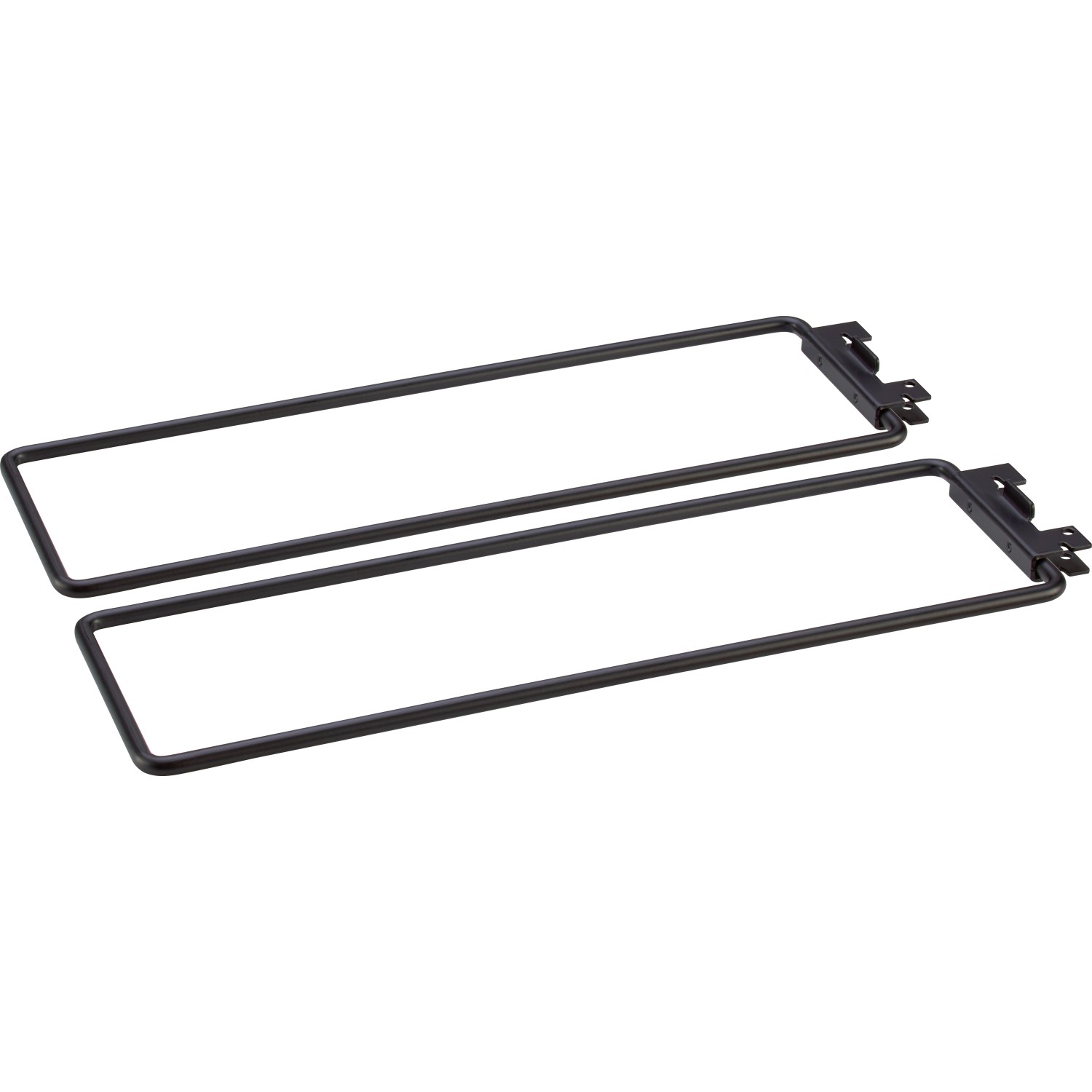 Metall-Trennschiene 10 cm x 31,5 cm Schwarz 2er-Set