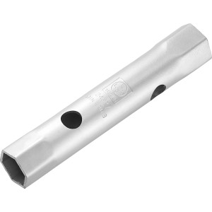 LUX Rohrsteckschlüssel Comfort, 24 mm x 27 mm, verchromter Stahl, für Schrauben und Muttern.