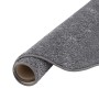 Gerollter, runder, grauer Hochflor Teppich Cottage von Snapstyle, 133cm Durchmesser.
