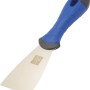 LUX Spachtel Comfort, 60 mm, mit blauem Griff und rostfreier Stahlklinge.