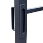 inova Loft Glasschiebetür 900 x 2150 mm 6 Felder Kickplatte Komplettset aus Stahl in Schwarz inkl. 2Seitiger Softclose_5