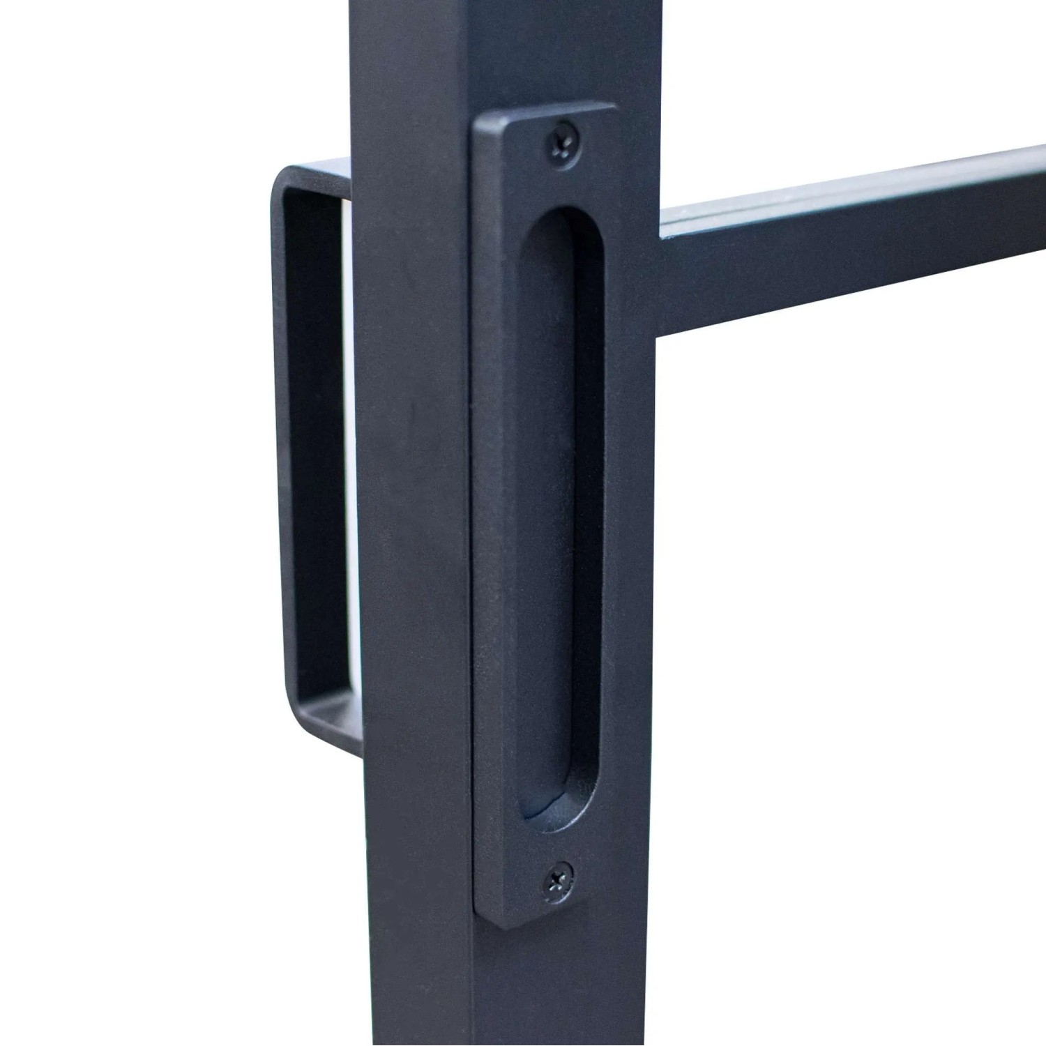 inova Loft Glasschiebetür 900 x 2150 mm 6 Felder Kickplatte Komplettset aus Stahl in Schwarz inkl. 2Seitiger Softclose_5