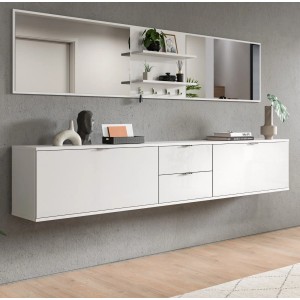 Inn.Furn Garderoben-Set 6-teilig in Weiß Hochglanz 236 cm SystemX