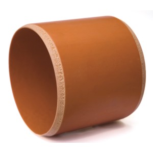 ACO Self Rohrstutzen DN 100 für Entwässerungsrinnen, braun.