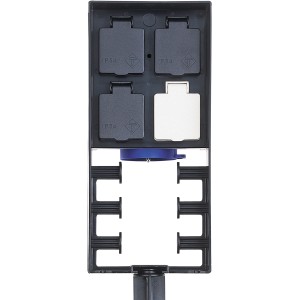 Oase InScenio FM-Master 2 Gartensteckdose für Teichpumpen mit 4 Steckdosen und Erdspieß.