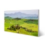 Magnettafel Toskana, 78x37cm, silberne Magnetwand für Notizen und Fotos, inklusive 4 Magnete.