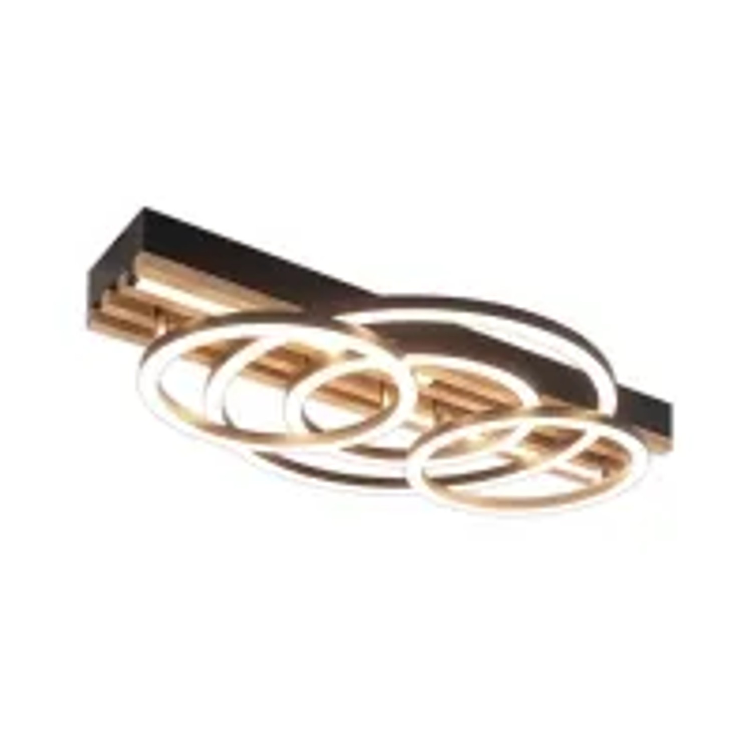 NETTLIFE LED Deckenleuchte aus Eisen L50cm Schwarz